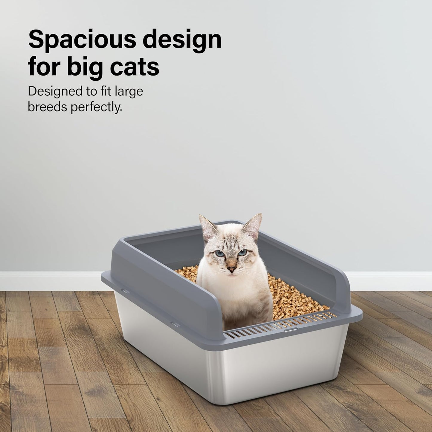 PurrClean™ XL Stainless Steel Litter Box