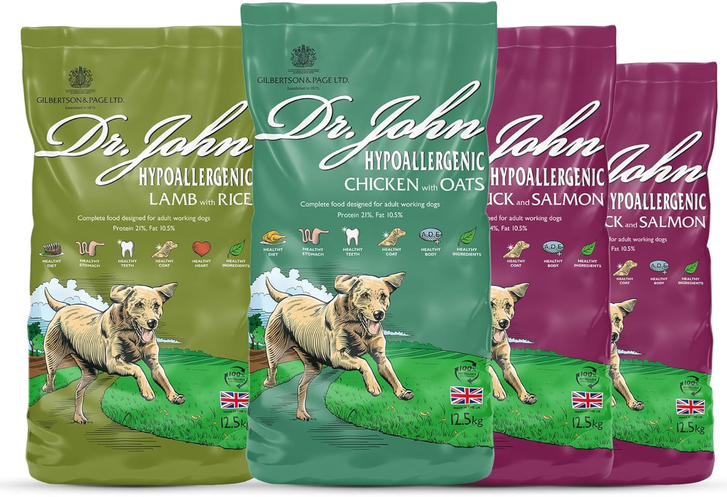 Dr John Dry Dog Food UK | Hypoallergenic, Grain Free & Wheat Free | Adult Dog Food