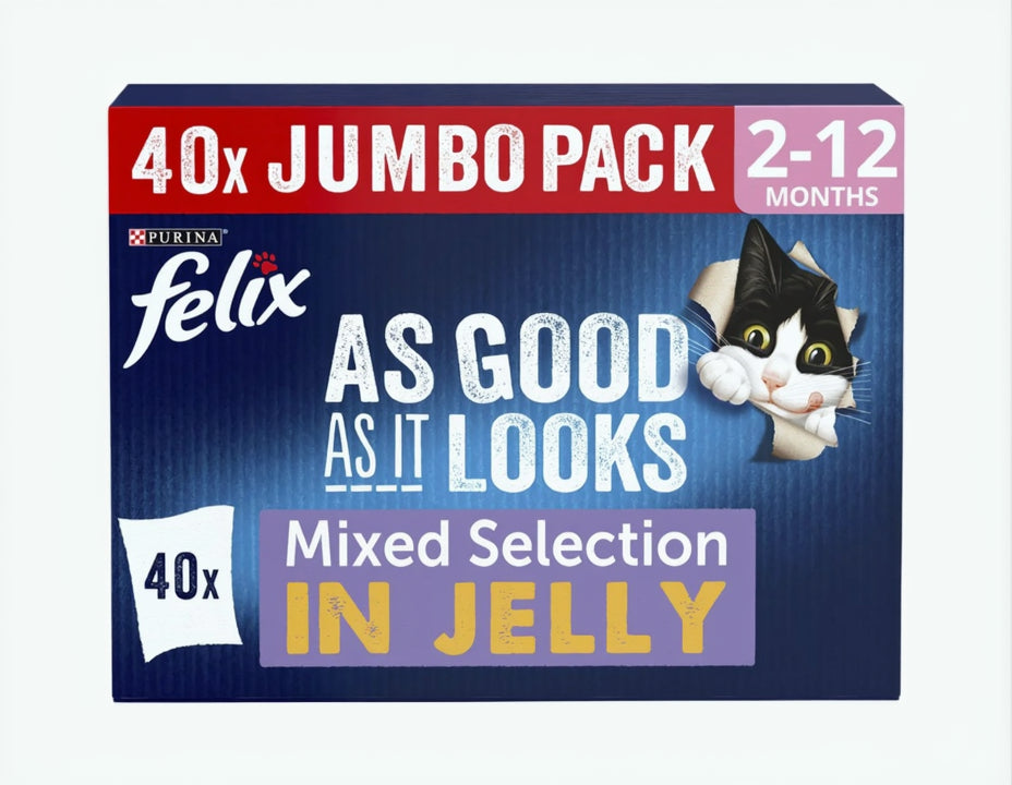 Felix Complete Wet Cat Food for Kittens, Adult and Senior Cats