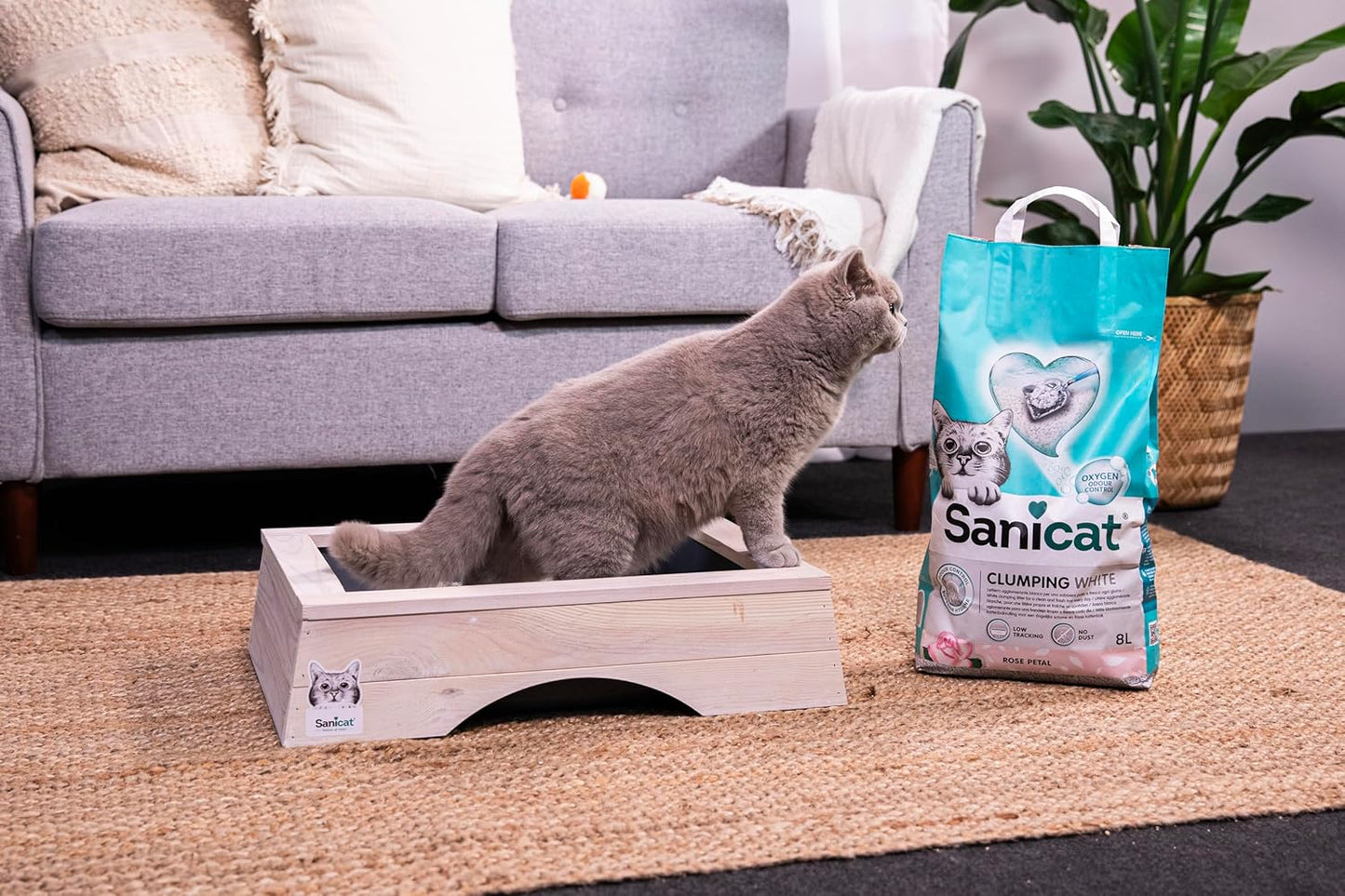 Sanicat - Classic cat litter with Aloe Vera | 7-day odour control | Fast absorption | product for your pet’s hygiene Keep Your Home Clean