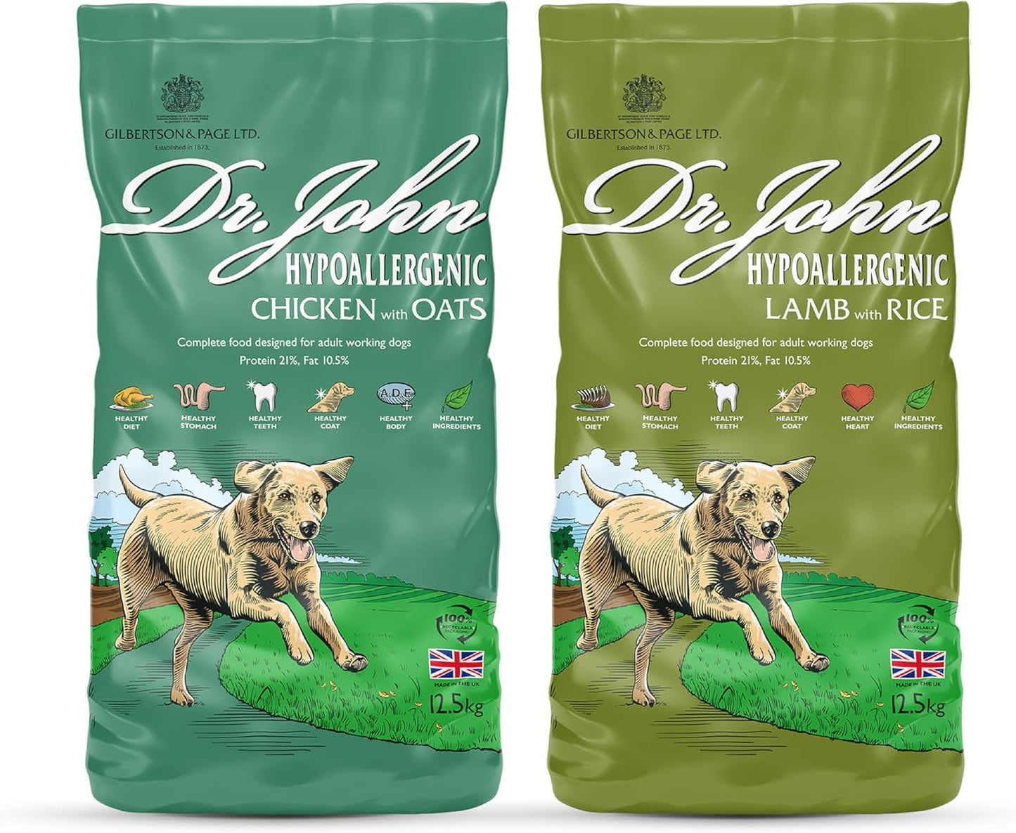 Dr John Dry Dog Food UK | Hypoallergenic, Grain Free & Wheat Free | Adult Dog Food
