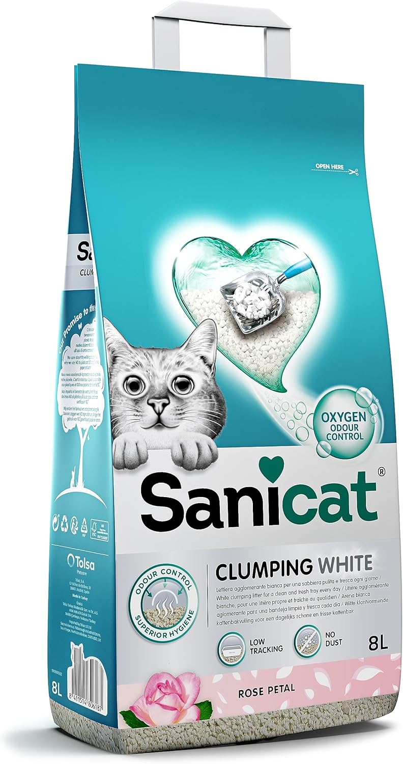 Sanicat - Classic cat litter with Aloe Vera | 7-day odour control | Fast absorption | product for your pet’s hygiene Keep Your Home Clean