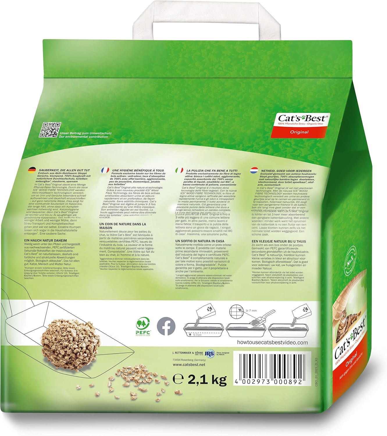 Cats Best Original Clumping Cat Litter