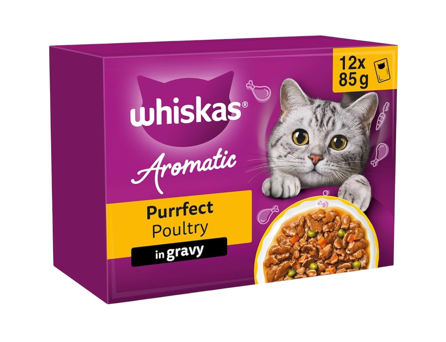 WHISKAS AROMATIC Adult Wet Cat Food in Gravy