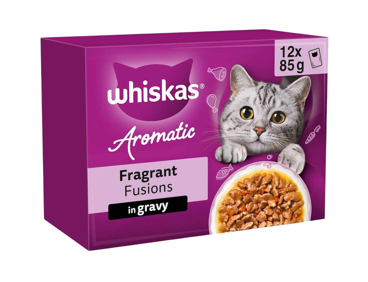 WHISKAS AROMATIC Adult Wet Cat Food in Gravy