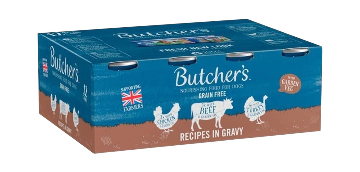 Butcher's Grain Free Recipes in Gravy Wet Dog Food