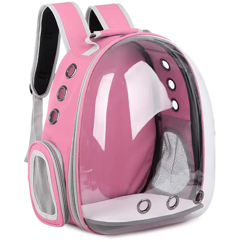 Space Pet Backpack – Cat & Small Animal Carrier, Breathable Travel Bag