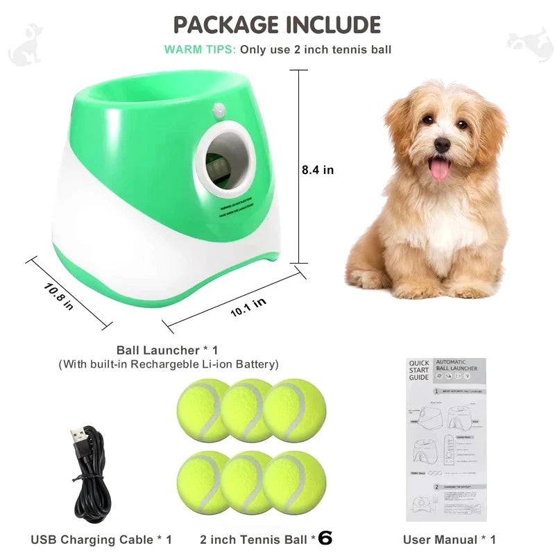 Automatic Pet Dogs Chase Fun Interactive Throw Catapult Dog Tennis Automatic Launcher Dogs Ball Catapult Pet Interactive