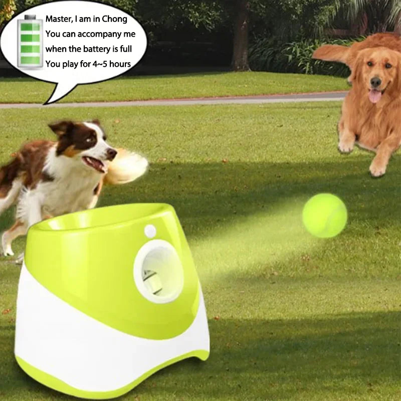 Automatic Pet Dogs Chase Fun Interactive Throw Catapult Dog Tennis Automatic Launcher Dogs Ball Catapult Pet Interactive