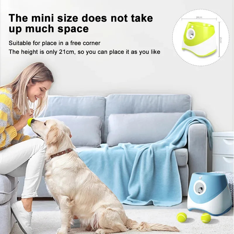 Automatic Pet Dogs Chase Fun Interactive Throw Catapult Dog Tennis Automatic Launcher Dogs Ball Catapult Pet Interactive