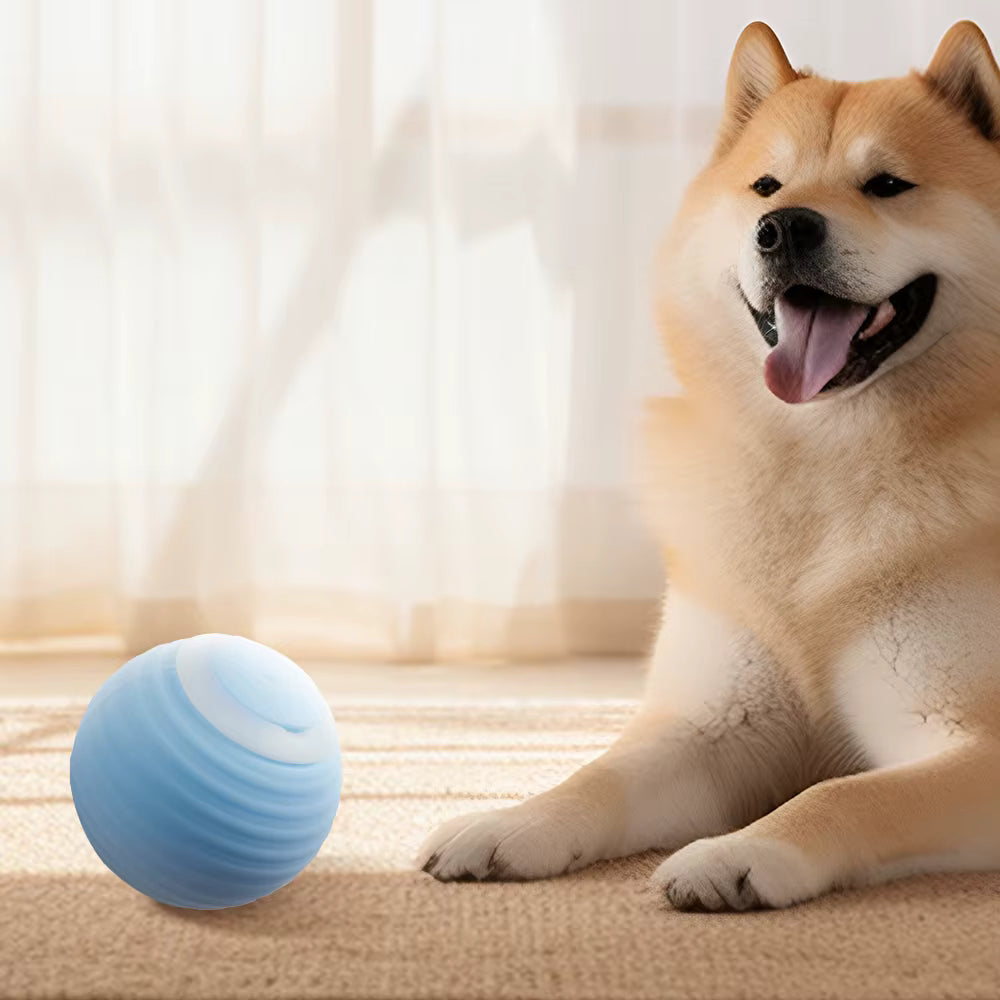 Auto-Rolling Pet Toy Ball - Smart LED Entertaiment for Cats & Dogs