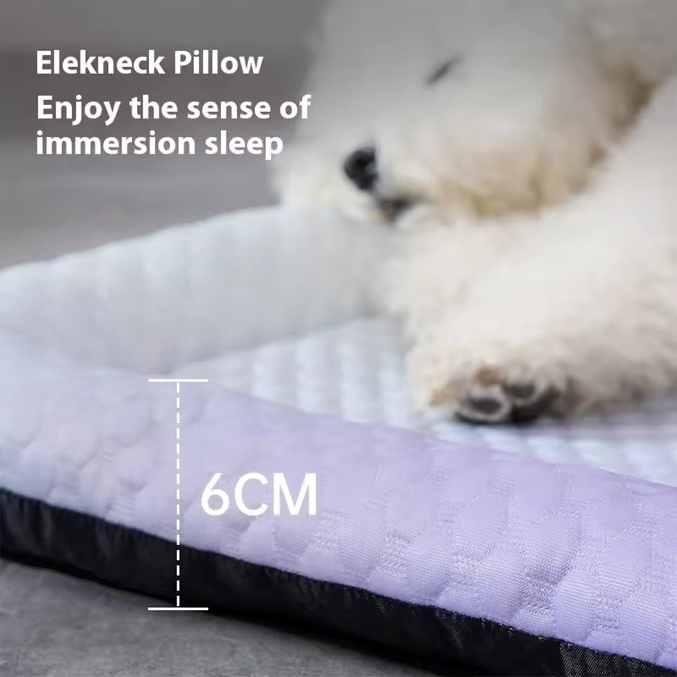 Pet Cooling Pad For Dogs Cats, Ice Silk Mat, Cool Bed Blanket, 3 Sizes Colors