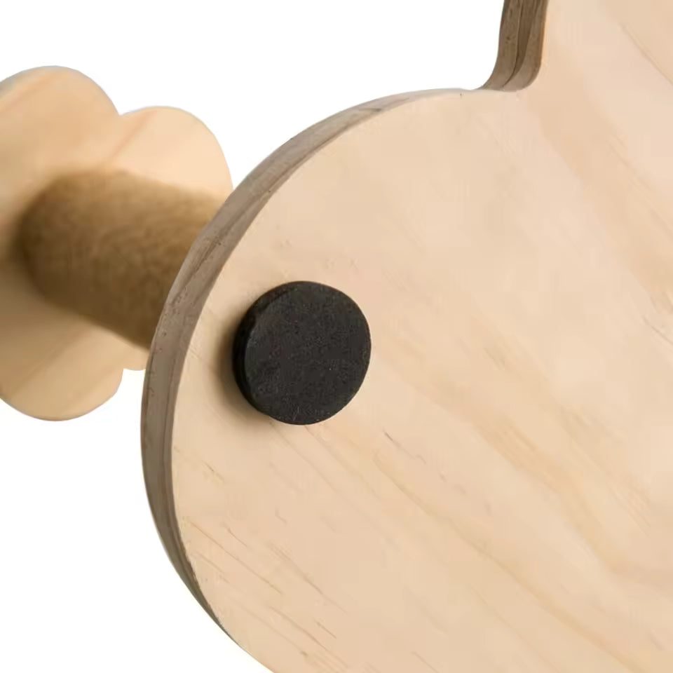 Scratche Track Ball Toy Scratcher Cat Tree Scratching Post Wooden Base Cat