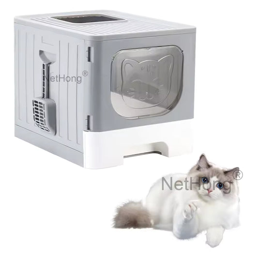 Cat Litter Box Fully Enclosed Drawer Type Oversized Anti-Splash and Odor-Proof Cat Litter Box Cat Toilet Cat Pet Supplies Catnap